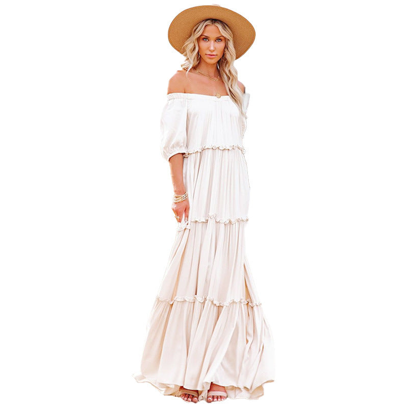 Temperament Commute French High Waist Fashion Sling Dress