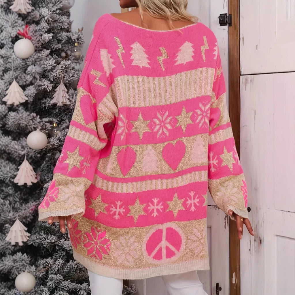 Women's Fashion Embroidery Skull Element Sweater